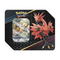 Pokémon TCG Crown Zenith Galarian Zapdos Tin sealed product with 5 booster packs and foil promo card
