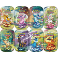 Pokémon TCG Scarlet & Violet Prismatic Evolutions Mini Tin with 2 booster packs and Eevee coin