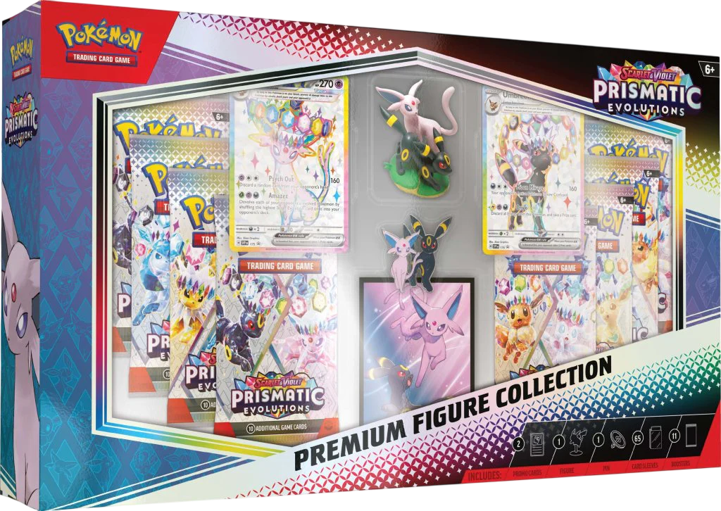 Pokémon TCG Scarlet & Violet Prismatic Evolutions Premium Figure Collection sealed